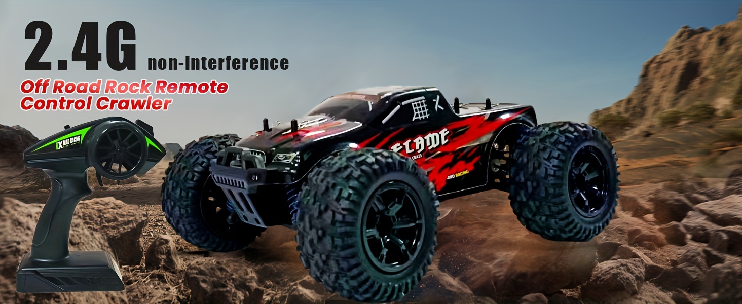 1:16 Yüksek Hızlı Off-road Araç, 2.4G Uzaktan Kumandalı Drift Araba 40KM/H, Tüm   Canavarı Off-road Araçlarına Uygun, 4WD Uzaktan Kumandalı Araba, Erkekler ve Yetişkinler için Cadılar Bayramı Şükran Günü Noel Hediyesi ayrıntılar 1