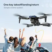 stable flight new e99 quadcopter uav drone dual hd cameras auto photo capture one click launch gravity sensing altitude hold perfect for beginners mens gifts and teenager stuff details 4