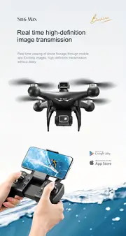 S116 Remote Control Brushless Drone With Dual Camera,optical Flow Positioning,four-sided Infrared Obstacle Avoidance details 4