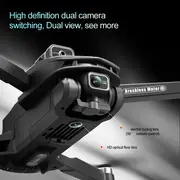 v168 drone with hd camera 360 all round infrared obstacle avoidance optical flow hovering gps smart return 7 level wind resistance 50x zoom birthday gift details 9