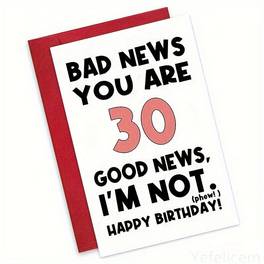 funny 30th birthday card for men women happy 30th birthday card for friend brother sister 30 years old birthday greeting card youre 30 im not 5 7in envelope included