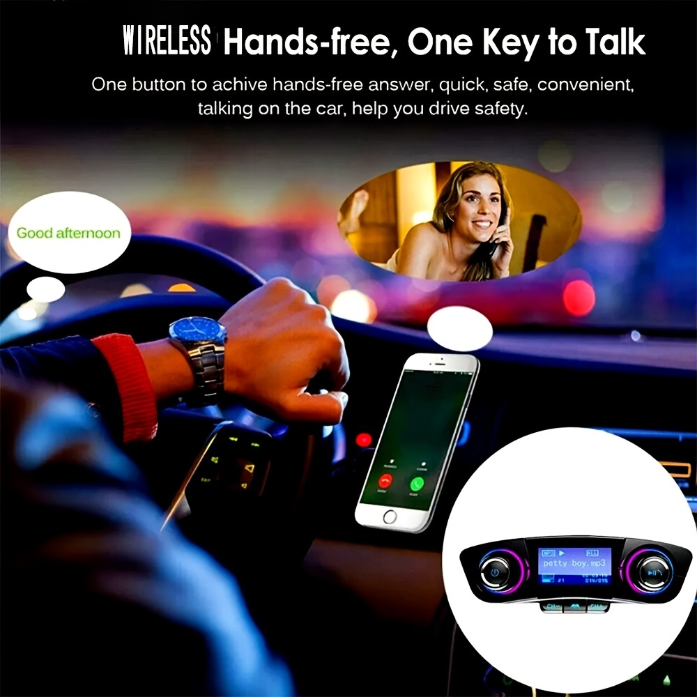 car fm transmitter mp3 player adapter charger handsfree details 6