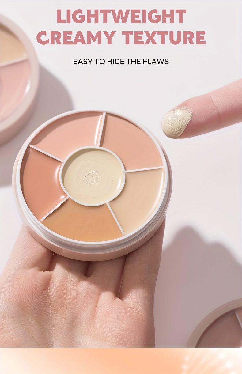 beauty glazed 6 color concealer for spotless brightened skin decrease tear gaps dark circles even skin tone details 3