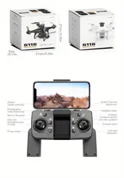 S116 Remote Control Brushless Drone With Dual Camera,optical Flow Positioning,four-sided Infrared Obstacle Avoidance details 16