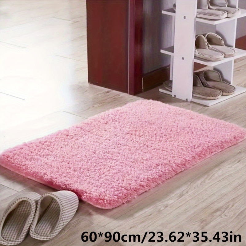 1pc premium thickened super soft bathtub rug plush absorbent non slip bathroom floor mat fade resistant comfortable carpet bathroom accessories home decor room decor bathroom accessories details 4