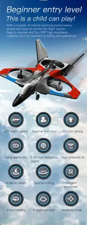 v27 gesture sensing aerial hd remote control aircraft single battery one click ascending headless mode gesture photography 360 rolling christmas gift details 3