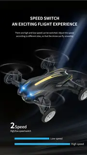 amphibious drone, land and air amphibious drone flying toy car with camera support wifi fpv suitable for christmas thanksgiving halloween toy gifts details 8