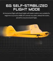 Four-channel Remote Control Aircraft,J3 Scaled Toy,fixed Wing Strong Magnetic Coreless Motor Aircraft,electric Fighter Model Drone details 5