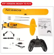 Four-channel Remote Control Aircraft,J3 Scaled Toy,fixed Wing Strong Magnetic Coreless Motor Aircraft,electric Fighter Model Drone details 18