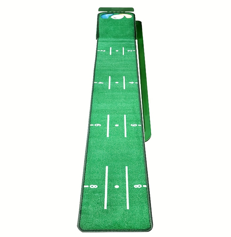 portable golf green mat indoor and outdoor golf putter practitioner golf hitting mat details 9