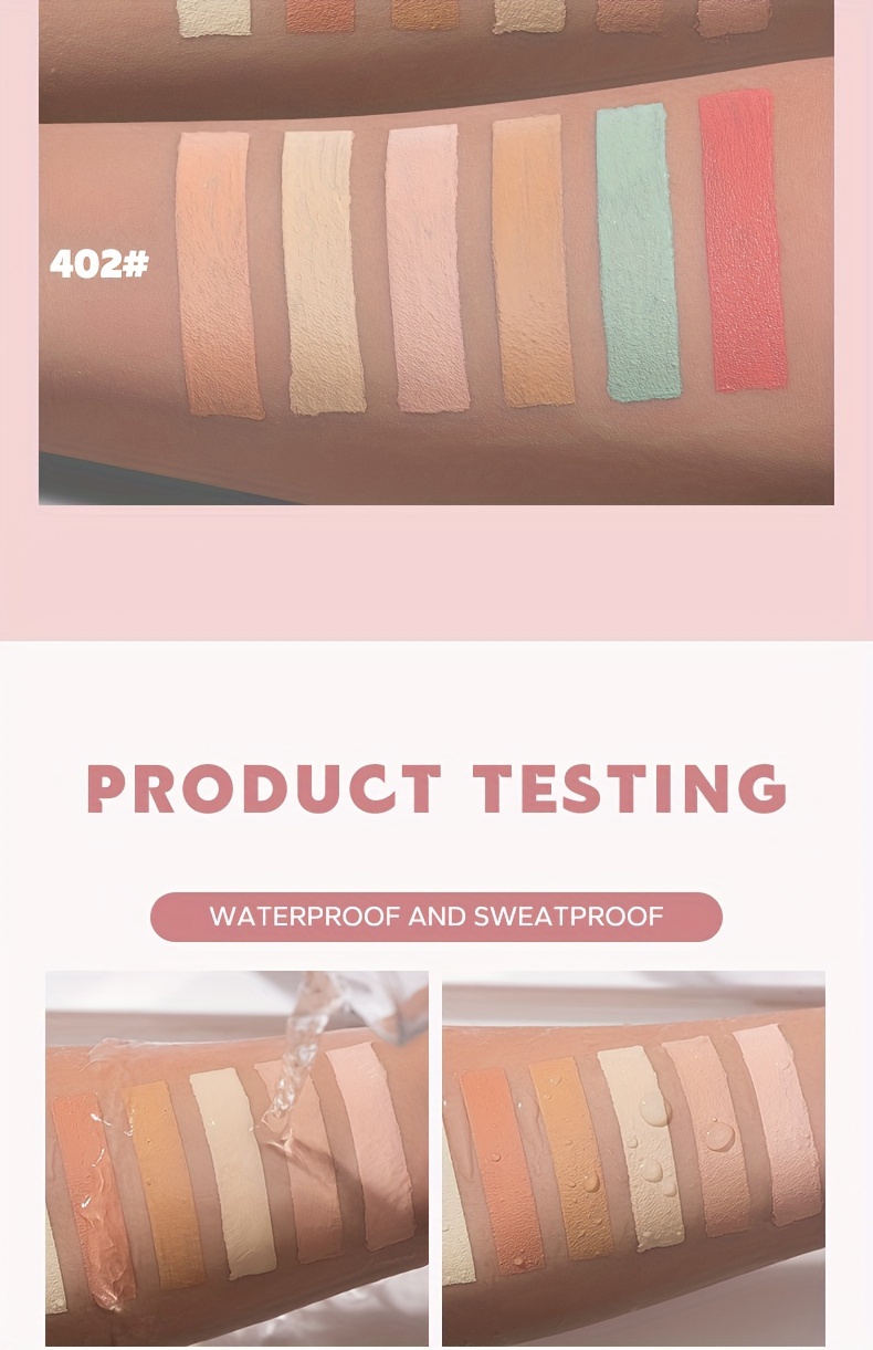 beauty glazed 6 color concealer for spotless brightened skin decrease tear gaps dark circles even skin tone details 9