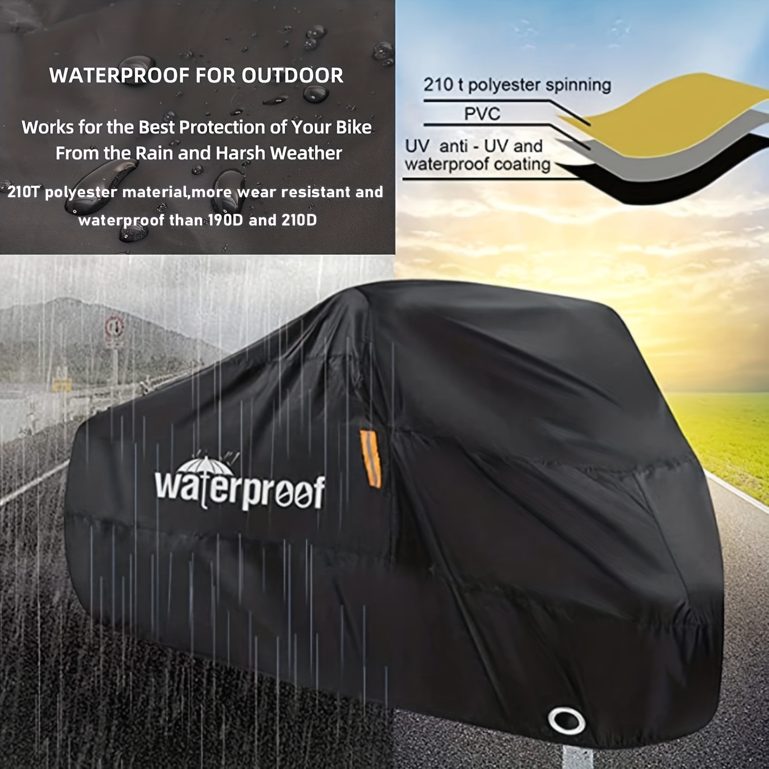Fietshoes beschermt tegen zon en stof
