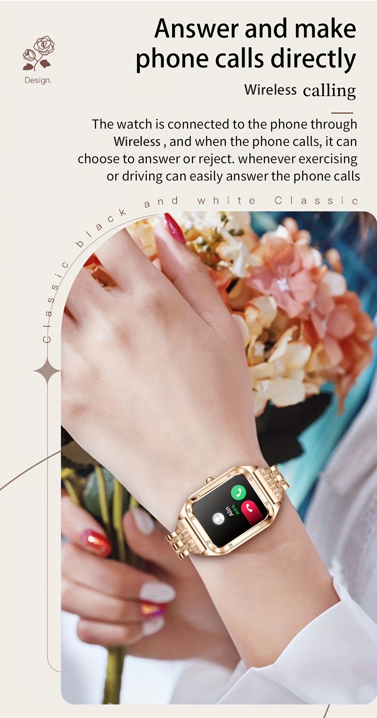 womens smart watch answer dial 1 57 smart watch for android and ios phones ip67 water resistant fitness watch ai voice features for women men details 4