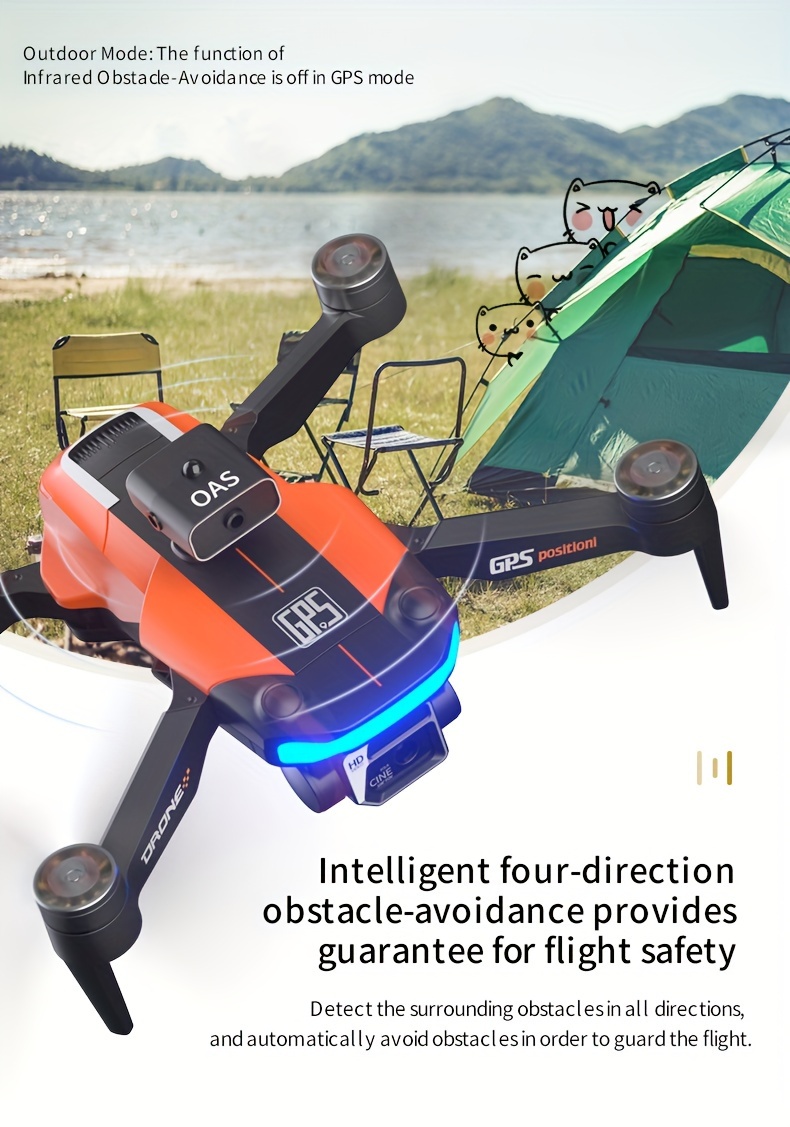 X26 Remote Control Drone Quadcopter:GPS Optical Flow Dual Positioning Switching, HD ESC Camera, Built-in WIFI Connection For Mobile Photography And Video Recording, Intelligent Return, Obstacle Avoidance, Headless Mode, Gift For Drone Enthusiasts details 2