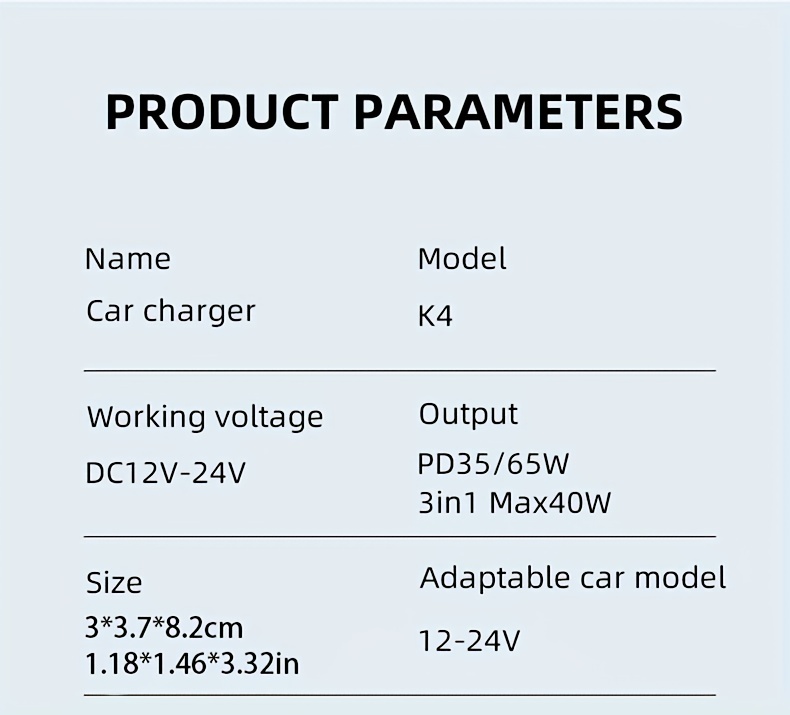 65w 3 port usb pd fast car charger k4 qc3 1 type c 3 in 1 car charger 2 usb charging ports 1 type c fast charging micro usb type c details 9