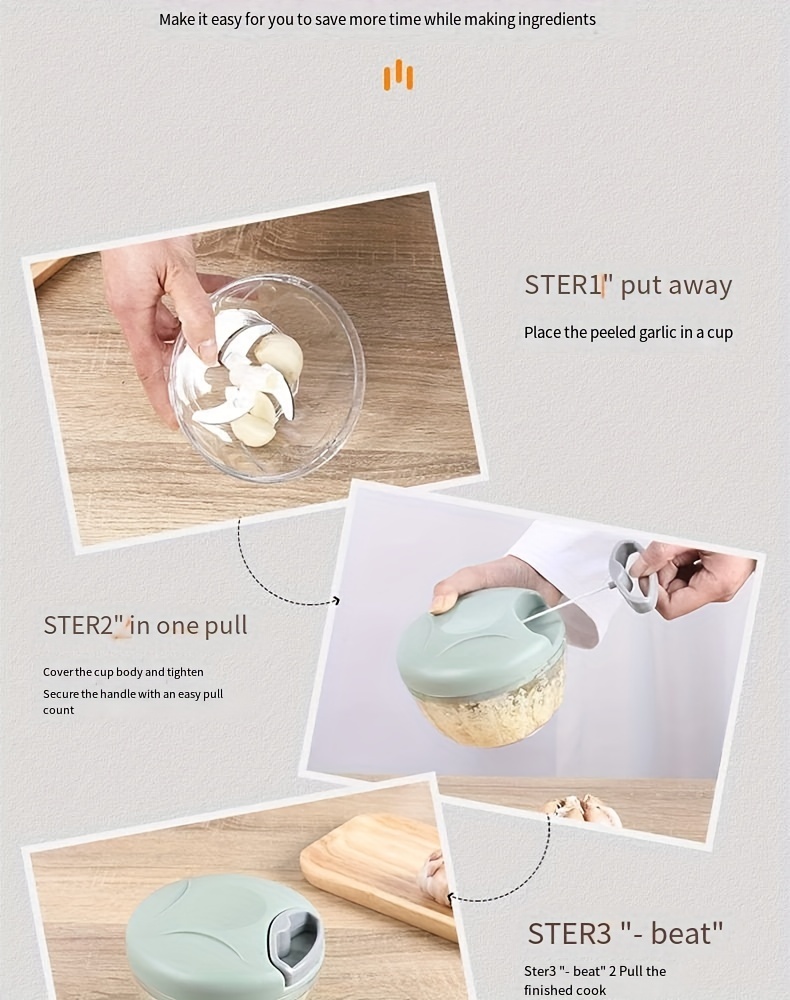 1pcs vegetable cutter multifunctional garlic masher garlic grinder garlic masher vegetable cutter creative fruit masher manual garlic masher kitchen supplies kitchen gadgets 500 900 ml details 8