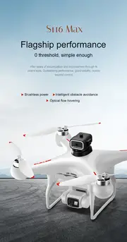 S116 Remote Control Brushless Drone With Dual Camera,optical Flow Positioning,four-sided Infrared Obstacle Avoidance details 2