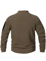 mens casual pullover sweatshirt for fall winter outdoor activities details 6