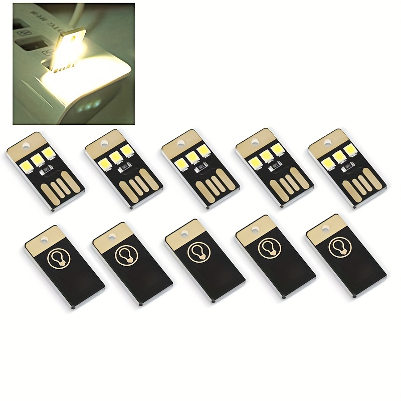 1/5pcs Camping Night Hiking Tent Lamp Light Outdoor Portable Energy Saving Flashlight Mini Mobile USB LED Keychain Night Lamp