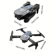 E88 Drone Quadcopter:Dual Cameras, Optical Flow Positioning, WIFI App Connectivity, Headless Mode & One-Key Control, Free Storage Bag - The Perfect Christmas And Holiday Gift, Affordable RC Aircraft For Beginners details 2