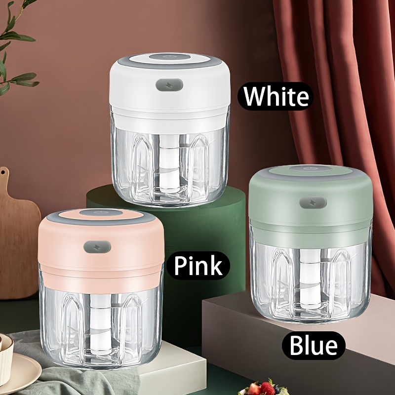 1 pieza de 250 ml de capacidad, máquina de para cocinar recargable por USB, batidora de ajo para cocina, trituradora eléctrica, máquina de cocción automática pequeña, herramientas de uso en múltiples escenas, varios colores, detalles 5