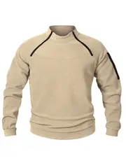 mens casual pullover sweatshirt for fall winter outdoor activities details 15