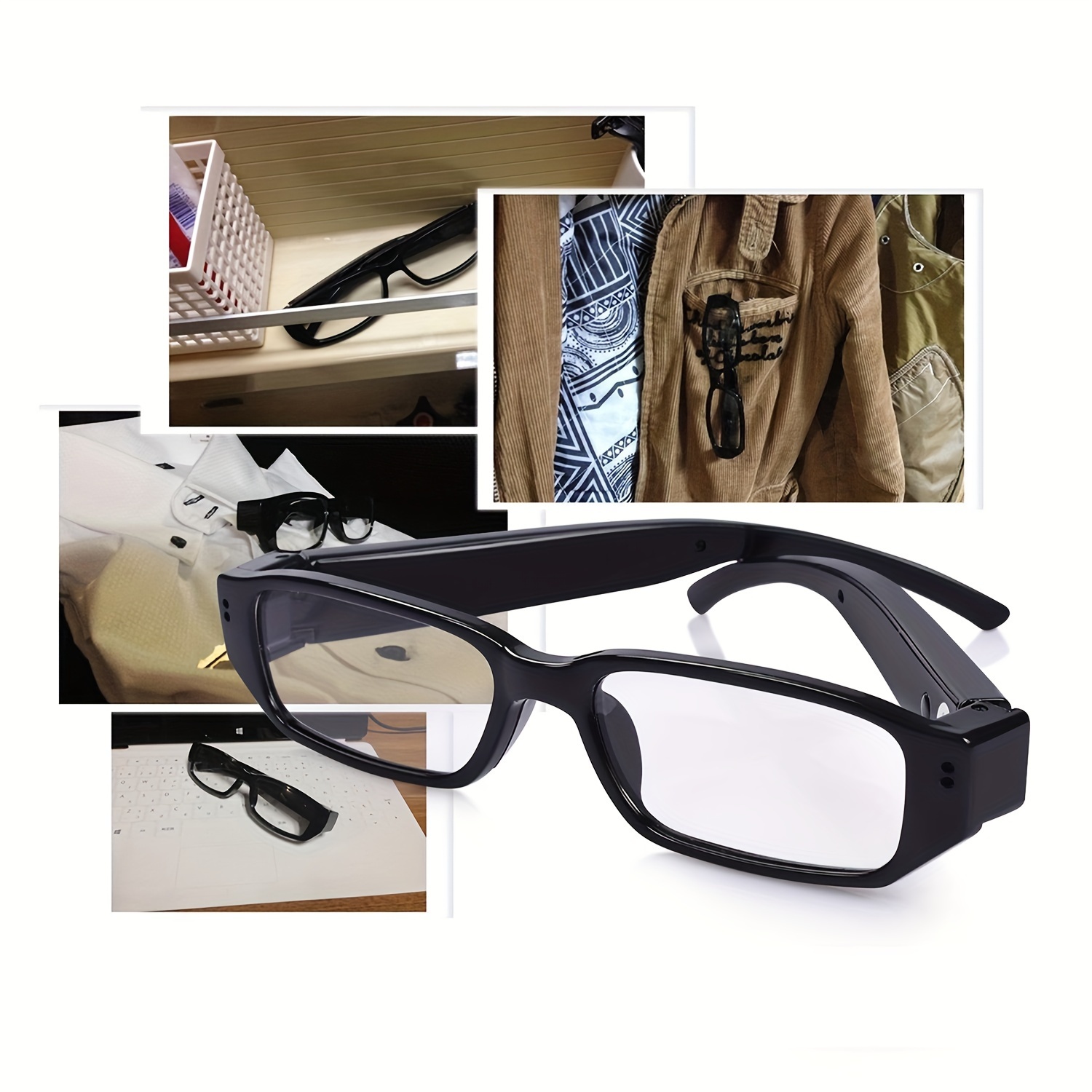 1pc smart video camera glasses 1080p hd camera glasses sports outdoor glasses portable camera ultra clear camera glasses with 32gb memory card details 6