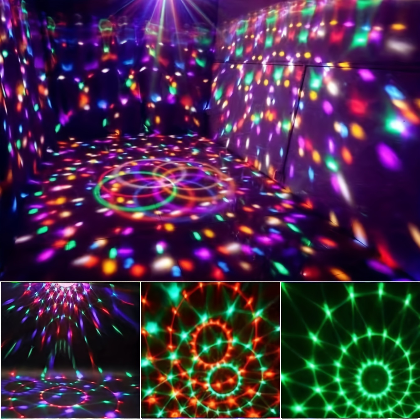 1pc voice controlled rgb disco ball light bringing parties into life a remote control with 7 modes perfect for home rooms dances bars parties karaoke weddings and more details 1