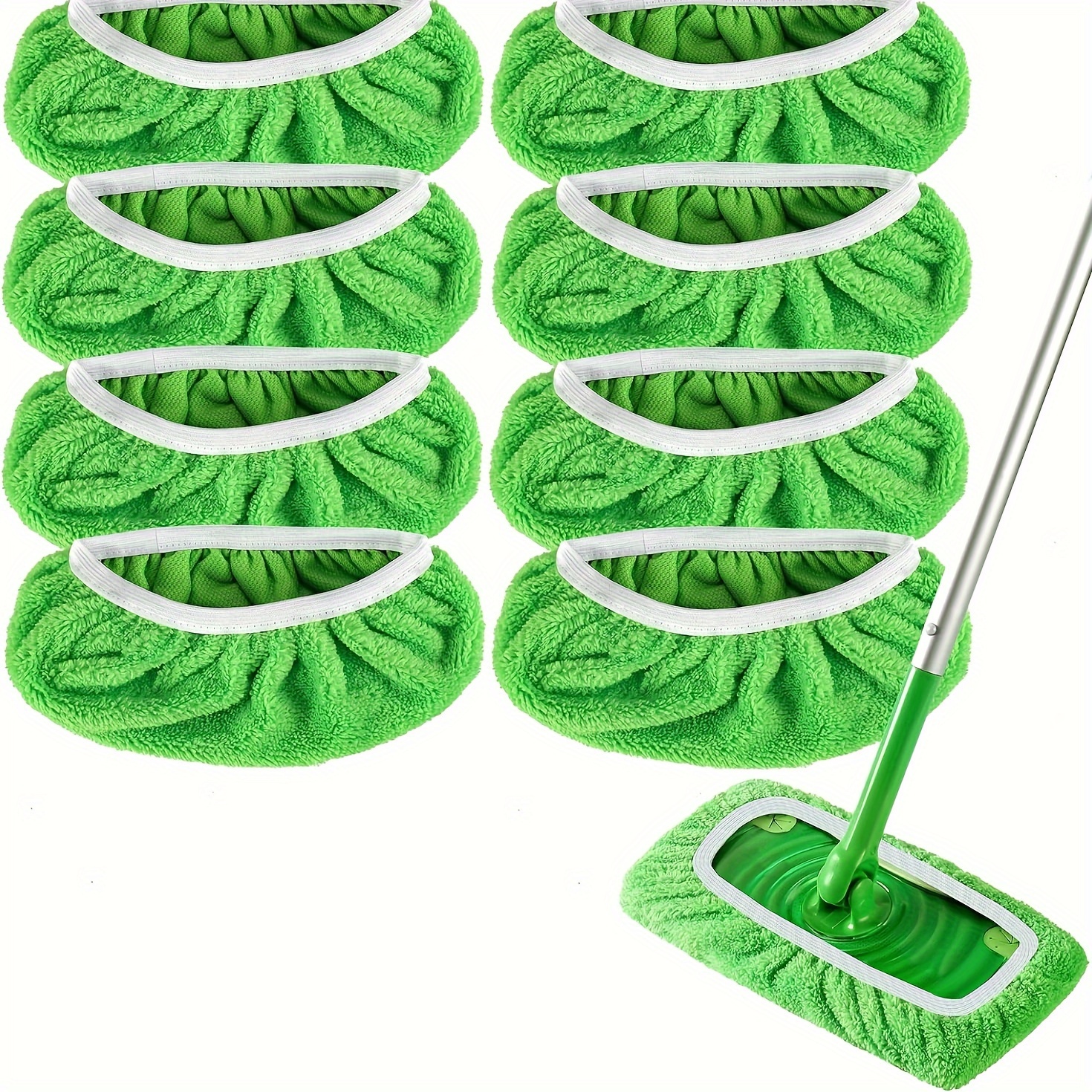 8er Pack Waschbare Mikrofaser Pads Wiederverwendbare