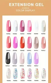 professional gel nail polish starter kit with uv led nail lamp manicure set including nail drill machine manicure tools soak off gel polishes and full tool set for diy nail art details 3