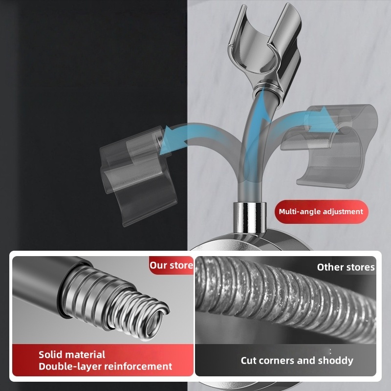 Гибкий держатель для душа на присоске Tatukiko