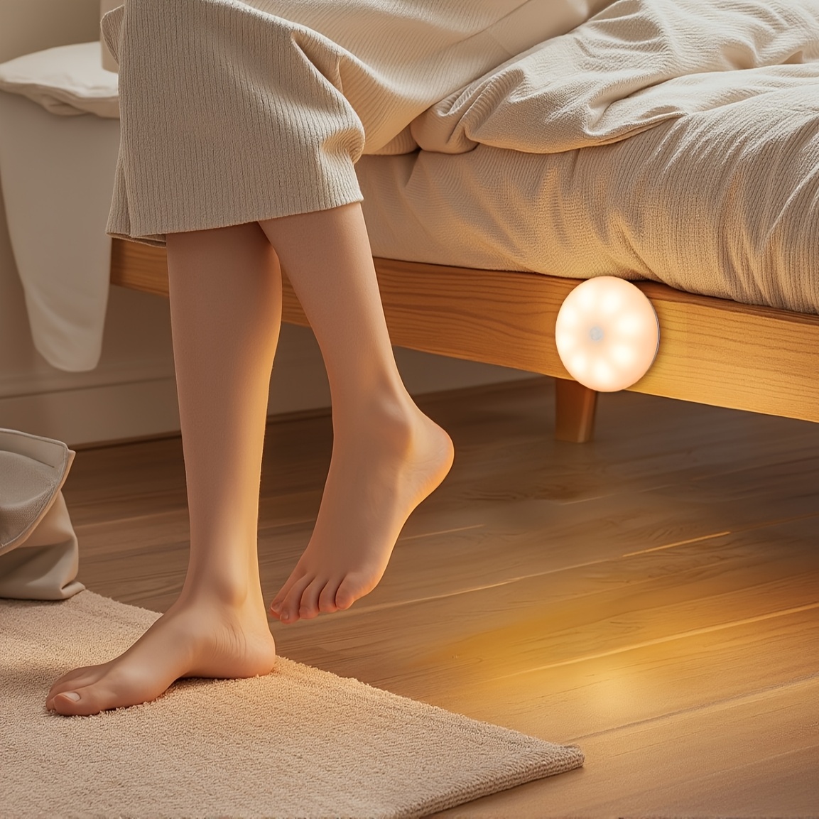 luz noturna led com sensor de e controlo