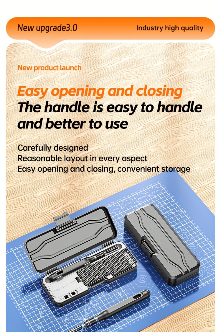 38 in 1 precision screwdriver set anti     alloy tips for glasses watches phones hex     ideal for office diy projects details 3