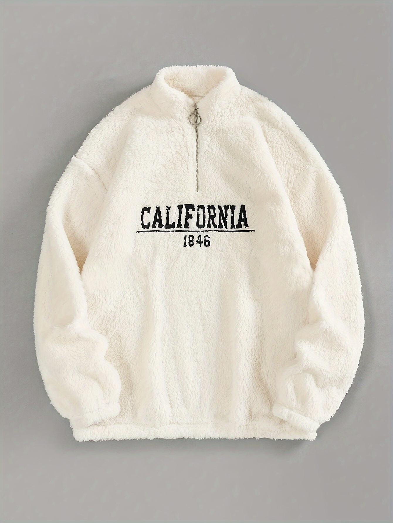 california 1846 sweat-shirt pull à pour femmes - pull à manches longues en confortable avec capuche décontractée et col , , parfait pour lautomne et lhiver, vêtements décontractés pour lhiver | pull brodé | sweat à capuche en Détails du produit 9