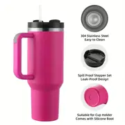 40oz stainless steel vacuum insulated tumbler with lid straw slip resistant bpa mug for hot cold drinks water iced tea coffee smoothies cold for 24 hours hot for 12 hours daily use travel drinkware sleek cylindrical mug durable drinkware travel coffee mug insulated details 3