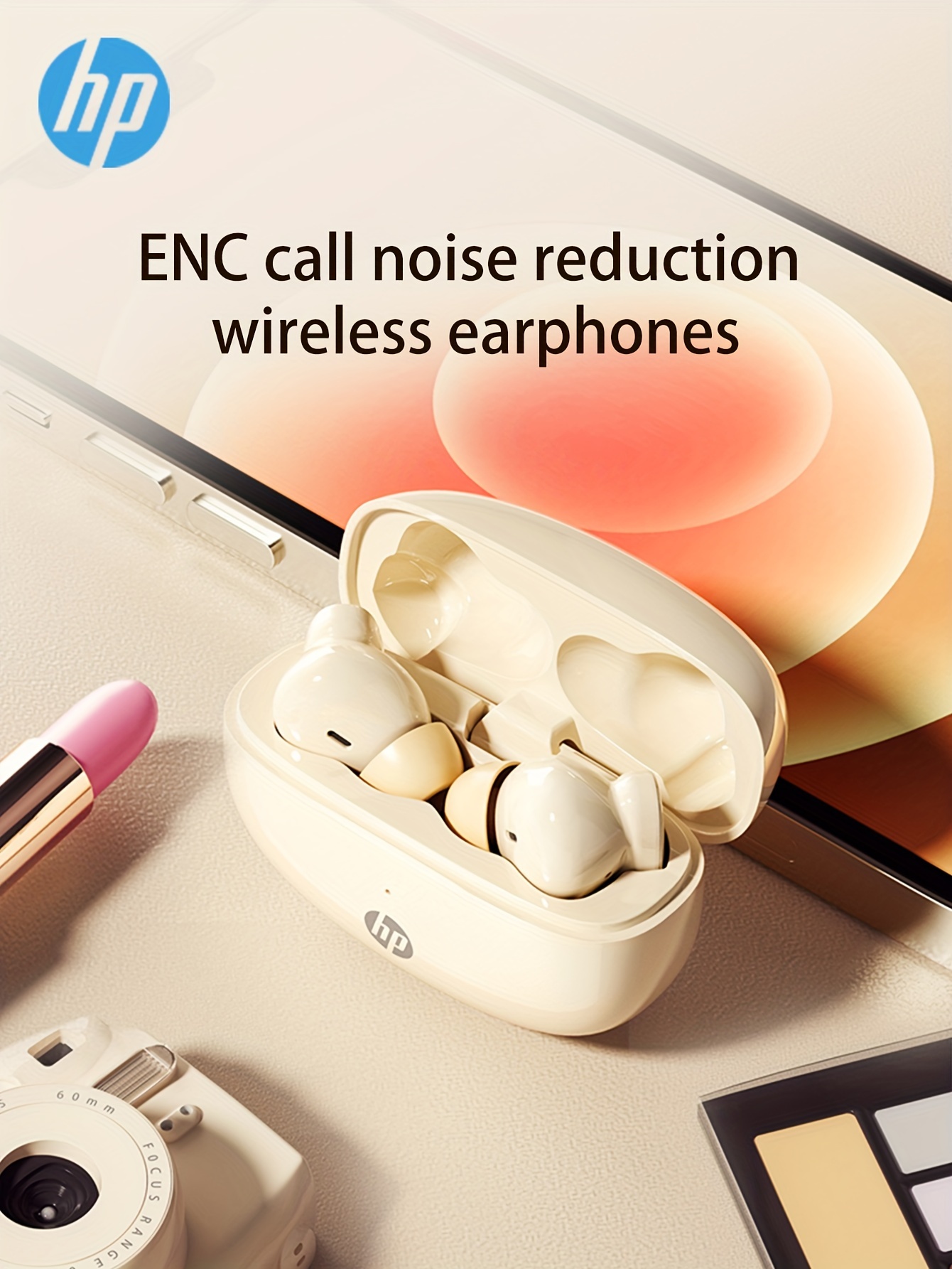   true wireless headphones enc noise cancelling earbuds comfortable for iphone android built in microphone sweat resistant earphones wireless headphones details 3