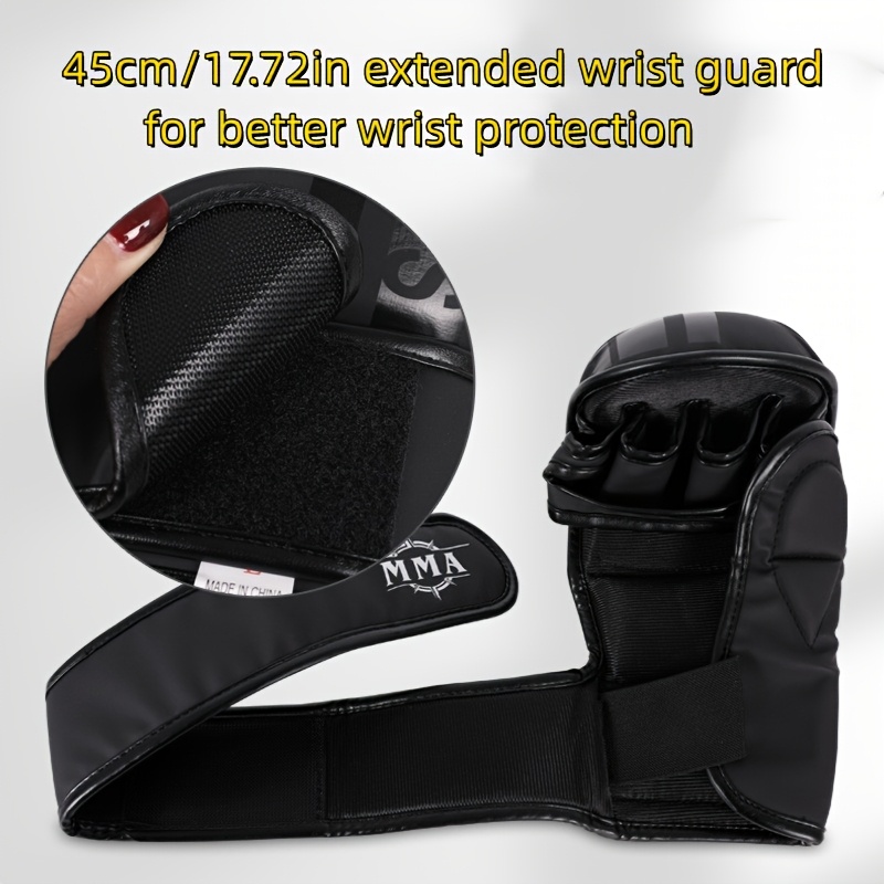 професійні рукавички для бою у змішаному стилі - зміцлений матеріал з pu з посиленою кісткою, регульований   на липучці, дихаючий   для муай-тай, кікбоксингу та тренувань, аксесуари для боксерського спорту, спорядження для бою, стильні боксерські рукавички, міцне спорядження для боксерського спорту детальніше 2