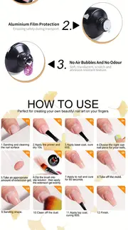 professional gel nail polish starter kit with uv led nail lamp manicure set including nail drill machine manicure tools soak off gel polishes and full tool set for diy nail art details 6