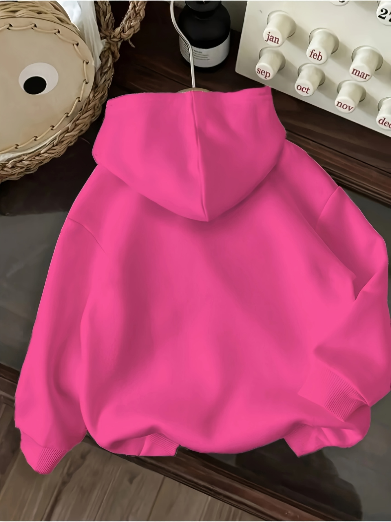 sweat à capuche décontracté pour femmes avec impression de lettres enjoy  ,   et capuche à cordon - pull à manches longues confortable pour lautomne/hiver, sweat décontracté | sweat décontracté | sweat à capuche confortable Détails du produit 6