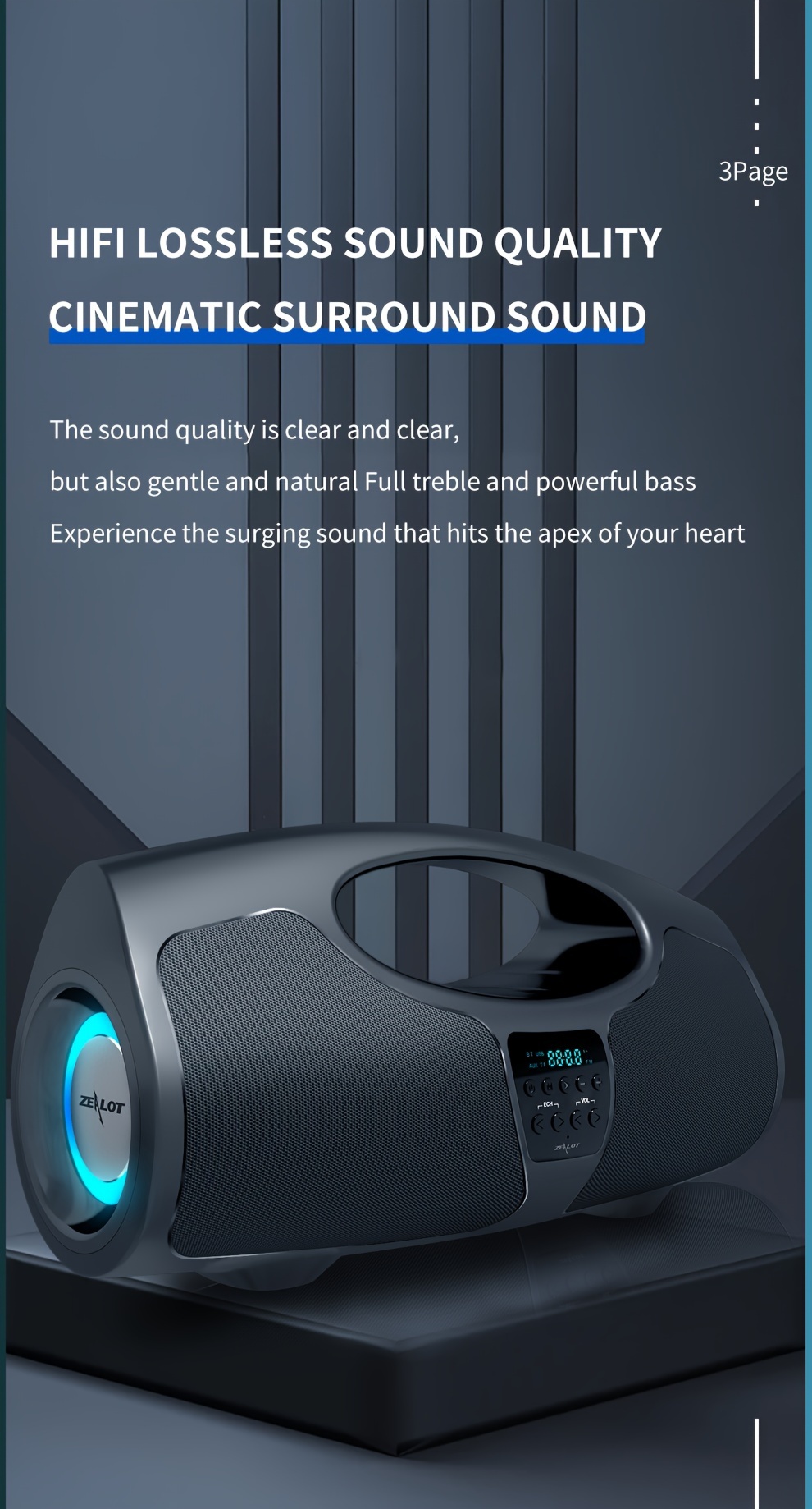  P1 40W Kablosuz Hoparlörler Mikrofonlu, Taşınabilir Subwoofer Hoparlör, Kablosuz Hoparlör, Çift Eşleştirme, 7200mAh Pil, 30 Saat Çalma Süresi Yüksek Stereo, Güçlü Bas. Şarj Kablosu ve Aux Kablosu, TF USB Kart Uyumlu, Cep Telefonu/Tablet/TV ile Bağlantı . Ev, Araba, Dış Mekanlar için ayrıntılar 3