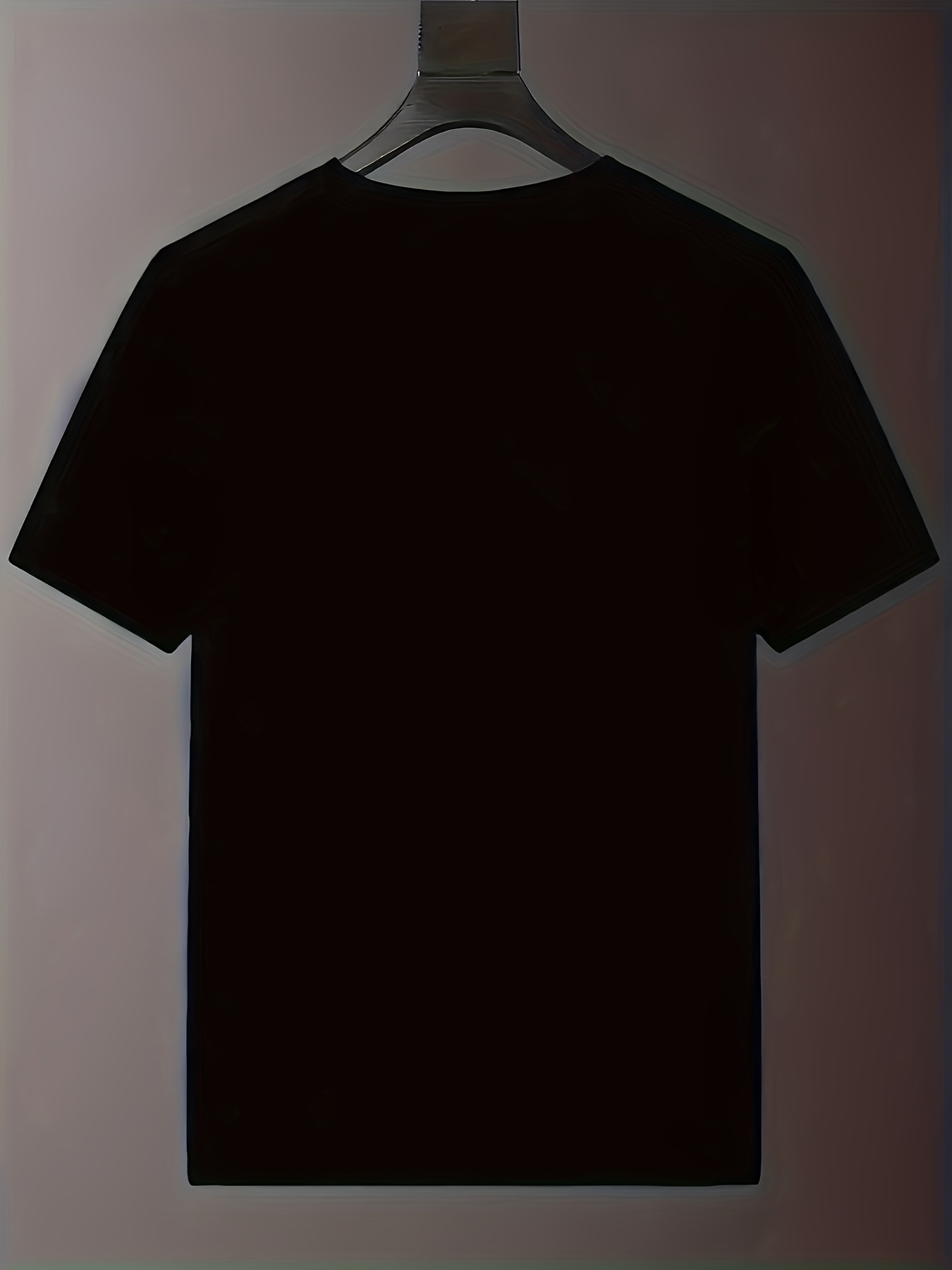 mens plus size casual t shirt with geometric black polyester knit stretch short sleeve perfect gift for casual wear geometric horse pattern stretch size details 6