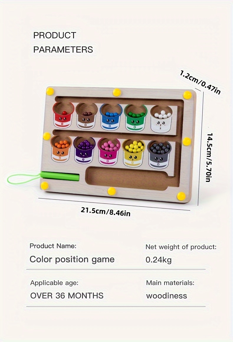 wooden   bead   thinking puzzle focus and hand eye coordination toy educational activity game for early development details 8