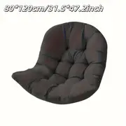 versatile dark gray hanging basket chair cushion comfortable polyester seat pad for indoor outdoor use and relaxation outdoor seat cushions details 6
