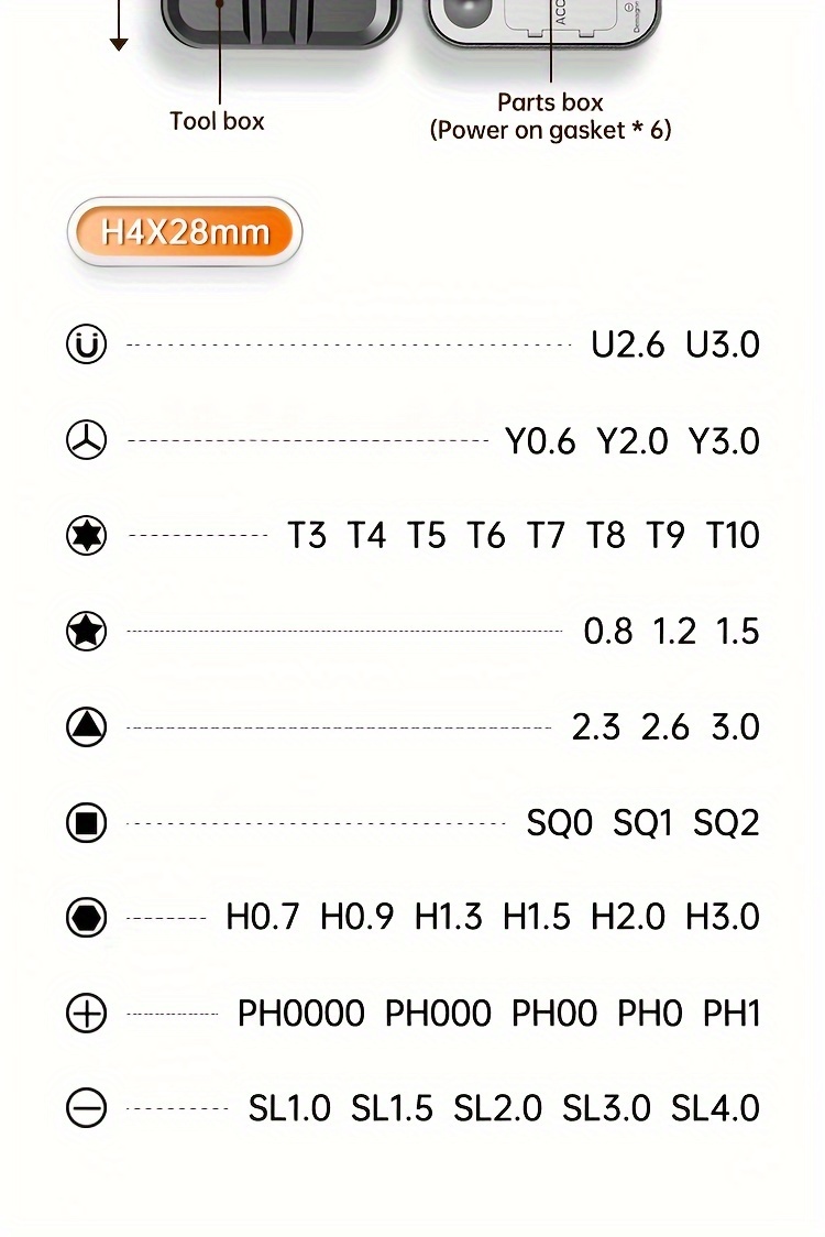 38 in 1 precision screwdriver set anti     alloy tips for glasses watches phones hex     ideal for office diy projects details 17