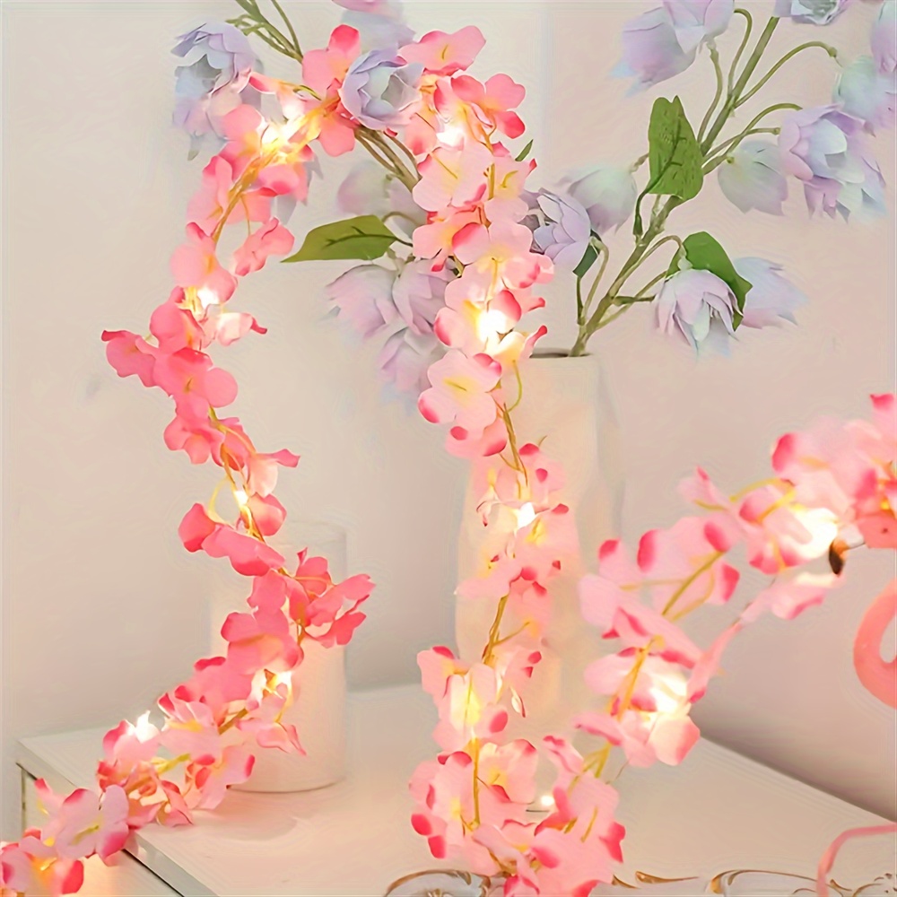 1roll led cherry   string lights 2m 6 56ft 20 leds battery powered warm white fairy lights for birthday party wedding ramadan new year christmas festival decoration battery not included eid al adha mubarak details 6