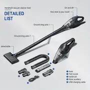 cordless vacuum cleaner super light suitable for home and car use with powerful suction of deep cleaning hard floors carpets and pet hair easy vacuuming details 11