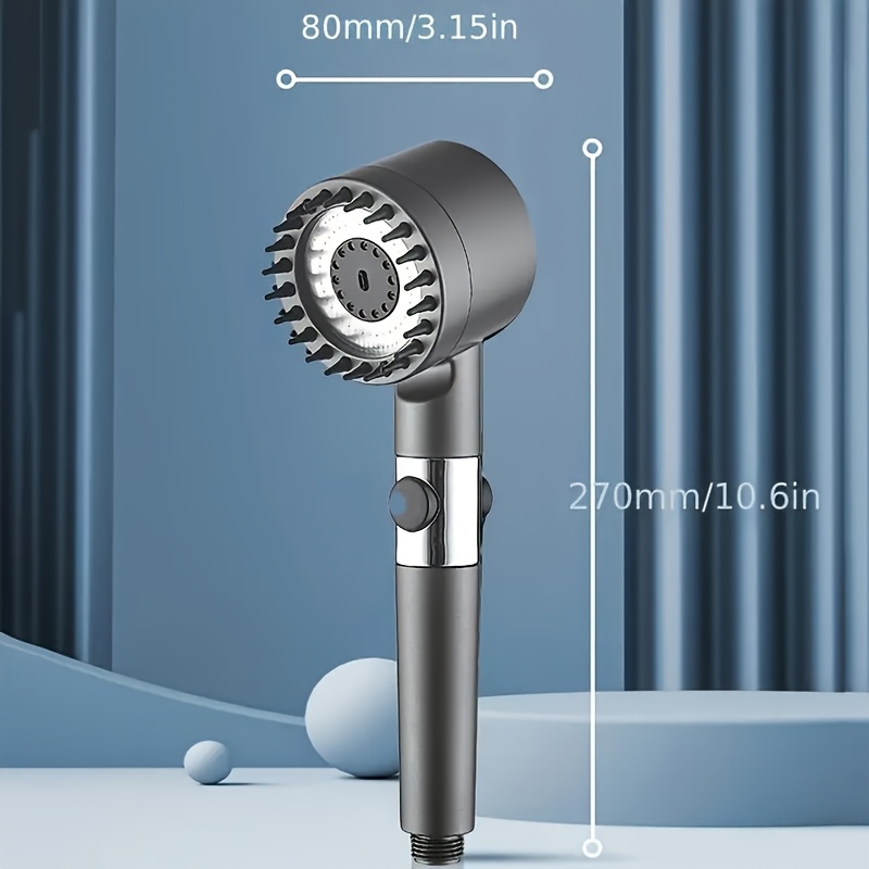 高压雨淋淋浴喷头带5个过滤器 - 壁挂式，豪华浴室彩绘饰面，圣诞节装饰 详情 5