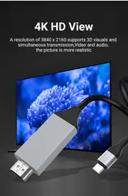 6 6ft usb c to 4k c to for tv for macbook pro 2020 for ipad pro s9 s10 c 3 1 or details 3