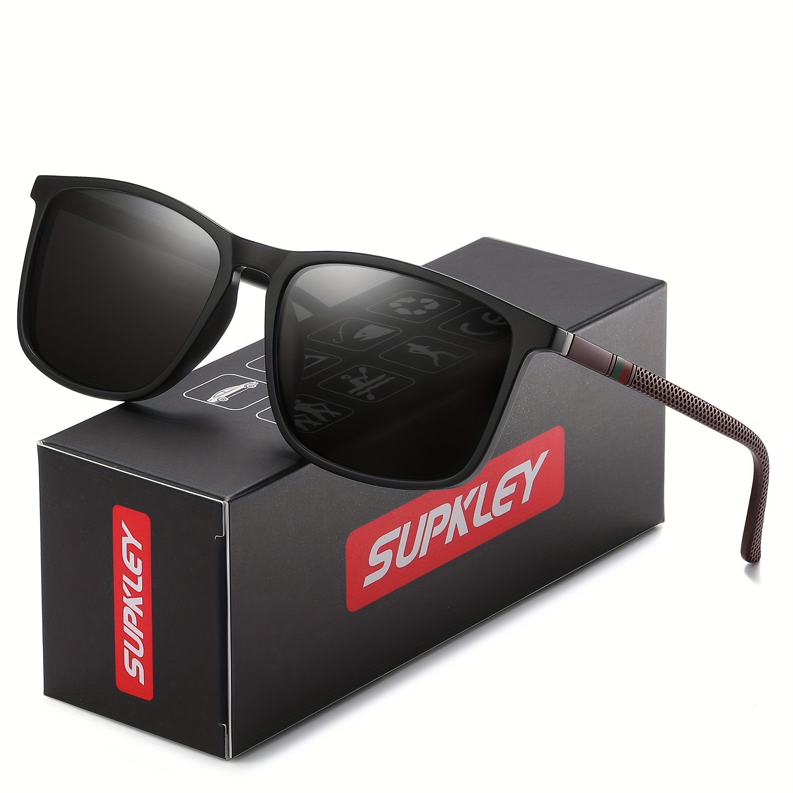 SUPKLEY Sports Polarized For Men, Comfortable Lightweight Protective UV Protection, Ideal choice for Gifts details 9