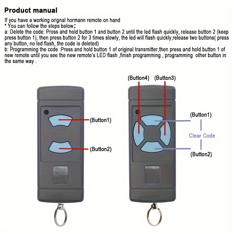 remote control for   that works with   868mhz models hsm2 hsm4 hse2 hse4 hs1 hs2 hs4 hsp4 and hsd2 a 868 hand   and   openers designed as a keychain details 4